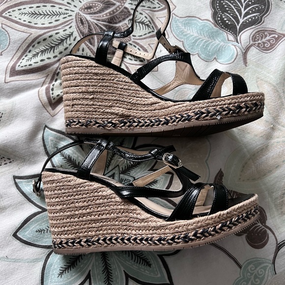 L.K. Bennett platform espadrilles in black size 37 - Picture 4 of 7